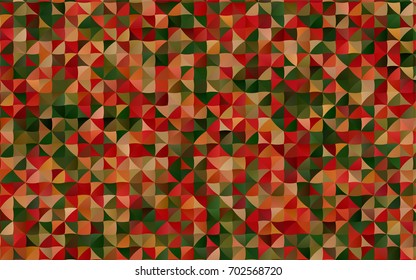 Light Green, Red vector low poly background. Glitter abstract illustration with an elegant design. The polygonal design can be used for your web site.