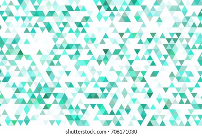 Light Green, Red vector low poly template. Shining illustration, which consist of triangles. The completely new template can be used for your brand book.
