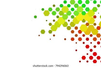 Light Green, Red vector low poly background. A sample with a polygonal design. Low poly illustration, low polygonal background.