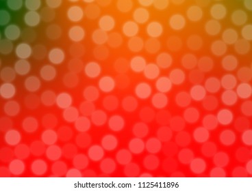 Light Green, Red vector modern bokeh pattern. Glitter abstract illustration with an elegant design. A completely new design for your business.