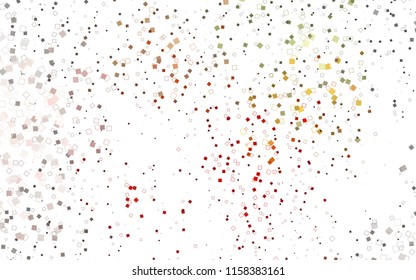 Light Green, Red vector modern geometrical background. Abstract template. Geometric pattern in square style with gradient.