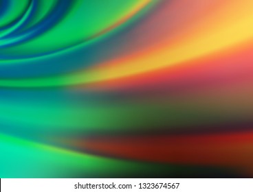 Light Green, Red vector modern bokeh pattern. A completely new color illustration in a bokeh style. The blurred design can be used for your web site.