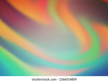 Light Green, Red vector modern bokeh pattern. Colorful abstract illustration with gradient. A completely new design for your business.