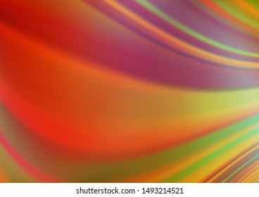 Light Green, Red vector modern bokeh pattern. An elegant bright illustration with gradient. A completely new template for your design.