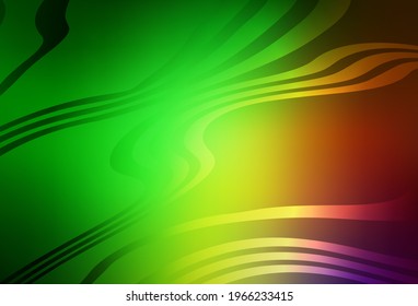 Verde claro, Rojo vector moderno elegante fondo. Una ilustración de color completamente nueva en un estilo borroso. Diseño completamente nuevo para su negocio.
