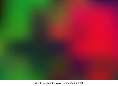 Verde claro, Rojo vector moderno elegante fondo. Ilustración creativa en estilo de semitono con gradiente. Nuevo estilo para su diseño de negocio.