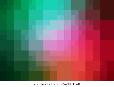 Light Green, Red vector modern geometrical abstract background. Texture, seamless template. Geometric pattern in Origami style with gradient. 