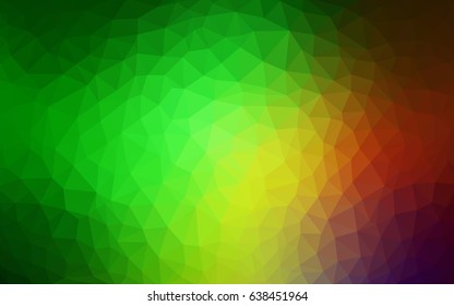Light Green, Red vector modern geometrical abstract background. Texture, new background. Geometric background in Origami style with gradient. 