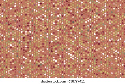 Light Green, Red vector modern geometrical circle abstract background. Dotted texture template. Geometric pattern in halftone style with gradient. 
