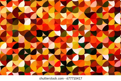 Light Green, Red vector modern geometrical circle abstract background. Dotted texture template. Geometric pattern in halftone style with gradient. 