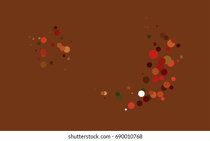 Light Green, Red vector modern geometrical circle abstract background. Dotted texture template. Geometric pattern in halftone style with gradient. 