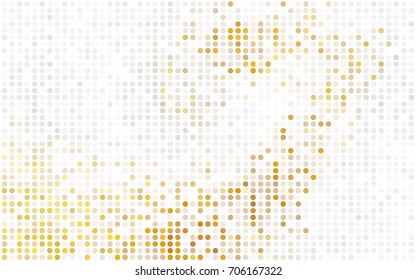 Light Green, Red vector modern geometrical circle abstract background. Dotted texture template. Geometric pattern in halftone style with gradient. 