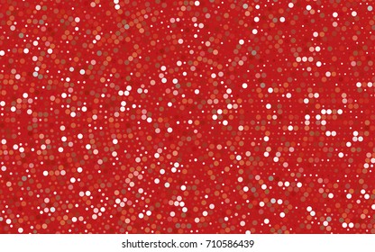 Light Green, Red vector modern geometrical circle abstract background. Dotted texture template. Geometric pattern in halftone style with gradient. 