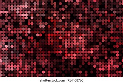 Light Green, Red vector modern geometrical circle abstract background. Dotted texture template. Geometric pattern in halftone style with gradient. 