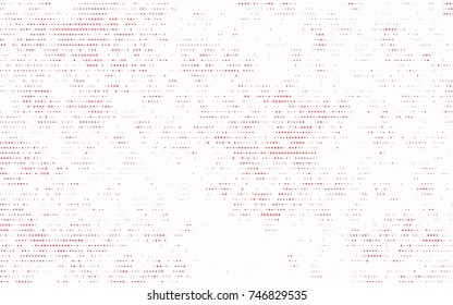 Light Green, Red vector modern geometrical circle abstract background. Dotted texture template. Geometric pattern in halftone style with gradient. 