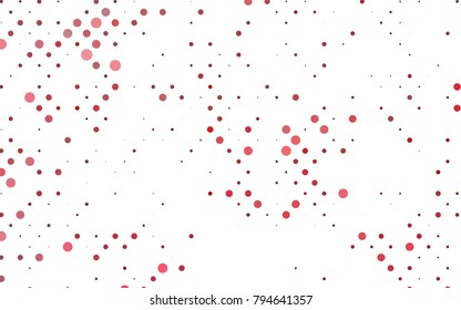 Light Green, Red vector modern geometrical circle abstract background. Dotted texture template. Geometric pattern in halftone style with gradient. 