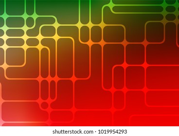 Light Green, Red vector natural abstract texture. Brand-new colored illustration in blurry style with doodles. Hand painted design for web, wrapping, wallpaper.