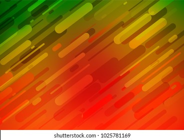 Light Green, Red vector natural abstract texture. Glitter abstract illustration with doodles and Zen tangles. A completely new template for your business design.