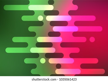 Light Green, Red vector natural abstract template. A completely new color illustration in doodle style. The completely new template can be used for your brand book.