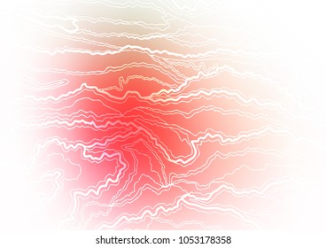 Light Green, Red vector natural elegant background. Shining colored illustration with doodles in Zen tangle style. A completely new template for your business design.