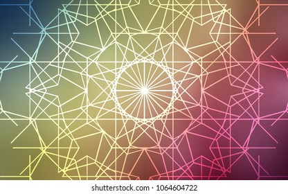 Light Green, Red vector natural abstract background. Brand-new colored illustration in blurry style with doodles drawn by child. The completely new template can be used for your brand book.