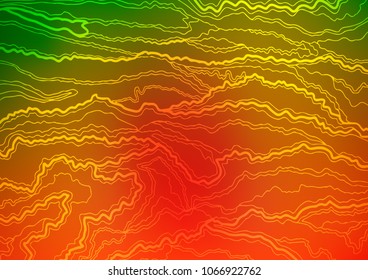 Light Green, Red vector natural elegant background. Blurred decorative design in Indian style with Zen tangles. The elegant pattern can be used as a part of a brand book.