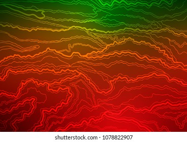 Light Green, Red vector natural elegant template. Creative illustration in blurred style with doodles and Zen tangles. The template can be used as a background for cell phones.