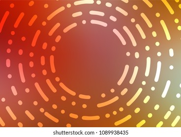 Light Green, Red vector natural abstract pattern. Doodles on blurred abstract background with gradient. The elegant pattern can be used as a part of a brand book.