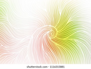 Light Green, Red vector natural elegant background. Brand-new colored illustration in blurry style with doodles. Brand-new style for your business design.