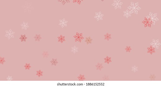 Light green, red vector natural layout with flowers. Gradient colorful abstract flowers on simple background. Smart design for wrapping, wallpapers.