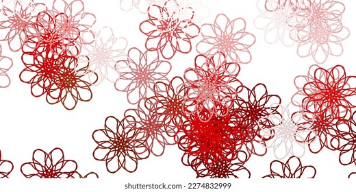 Green claro, Red vectorial, diseño natural con flores. Flores coloridas de estilo natural sobre un fondo sencillo. Nuevo diseño de negocio.