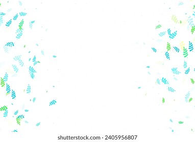 Verde claro, Rojo vectorial fondo natural con hojas. Ilustración de hojas en estilo Origami con gradiente. Nuevo estilo para su diseño de negocio.