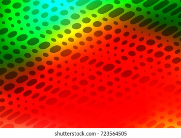 Light Green, Red vector natural elegant template. Shining colored illustration with doodles in Zen tangle style. The pattern can be used for coloring books and pages for kids.