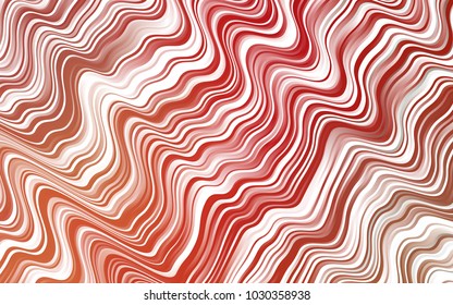 Light Green, Red vector pattern with lamp shapes. Shining illustration, which consist of blurred lines, circles. Pattern for your business design.