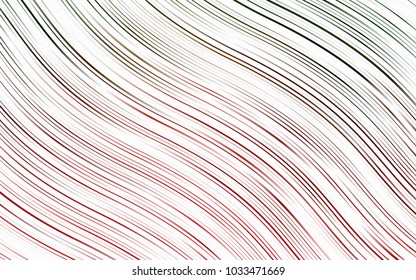 Light Green, Red vector pattern with lava shapes. Colorful illustration in abstract marble style with gradient. New composition for your brand book.