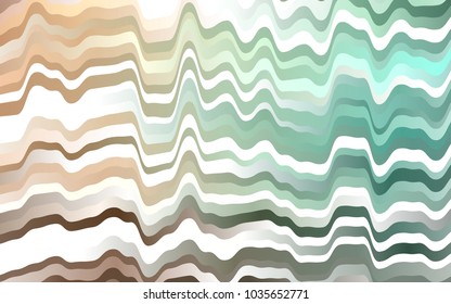Light Green, Red vector pattern with bent ribbons. Geometric illustration in marble style with gradient.  A new texture for your  ad, booklets, leaflets.