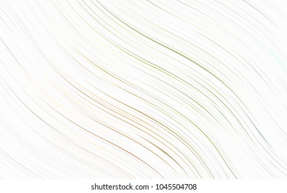 Light Green, Red vector pattern with curved circles. A completely new color illustration in marble style. The best blurred design for your business.