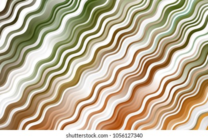 Light Green, Red vector pattern with curved circles. A vague circumflex abstract illustration with gradient. Brand-new design for your ads, poster, banner.