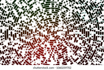 Light Green, Red vector pattern with bubble shapes. Shining illustration, which consist of blurred lines, circles. Marble style for your business design.