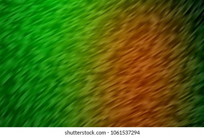Light Green, Red vector pattern with lava shapes. Shining illustration, which consist of blurred lines, circles. The elegant pattern for brand book.