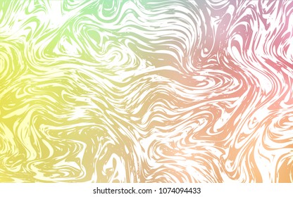 Light Green, Red vector pattern with bubble shapes. Colorful abstract illustration with gradient lines. A completely new template for your business design.
