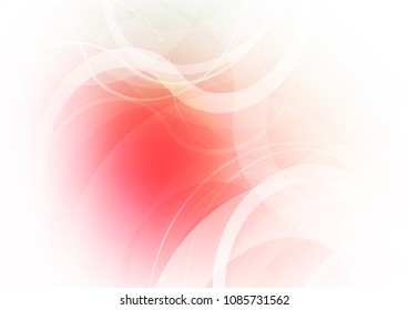 Light Green, Red vector pattern with bent lines. An elegant bright illustration with gradient. Textured wave pattern for backgrounds.