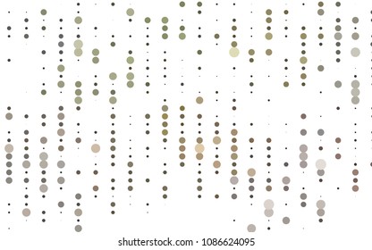 Light Green, Red vector  pattern with spheres. Glitter abstract illustration with blurred drops of rain. New design for ad, poster, banner of your website.