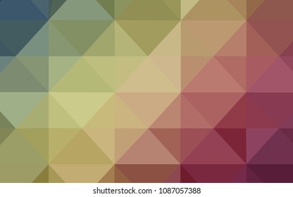 Light Green, Red vector pattern with gradient triangles. Colorful illustration in polygonal style with gradient. A new texture for your web site.