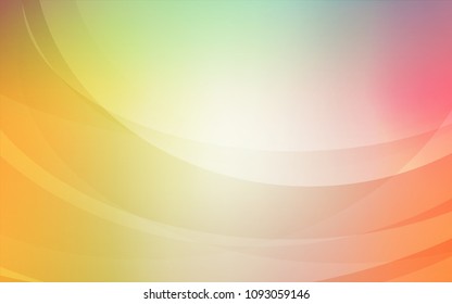 Light Green, Red vector pattern with bent ribbons. Glitter abstract illustration with wry lines. Marble style for your business design.