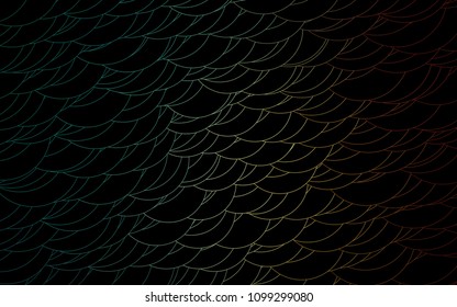 Light Green, Red vector  pattern with spheres. Glitter abstract illustration with blurred drops of rain. Beautiful design for your business natural advert.