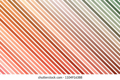 Light Green, Red vector pattern with narrow lines. Modern geometrical abstract illustration with staves. Smart design for your business advert.