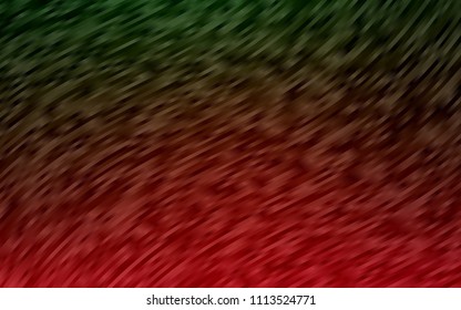 Light Green, Red vector pattern with lamp shapes. Brand-new colored illustration in marble style with gradient. Textured wave pattern for backgrounds.