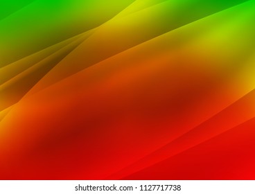 Light Green, Red vector pattern with narrow lines. Decorative shining illustration with lines on abstract template. The pattern can be used for websites.