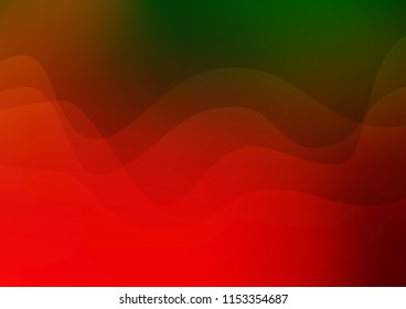 Light Green, Red vector pattern with liquid shapes. Brand new colored illustration in marble style with gradient. Marble design for your web site.